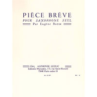 無伴奏アルト・サクソフォーン：小品／ウジェーヌ・ボザ【ソロ輸入楽譜】