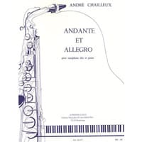 アルト・サクソフォーン＆ピアノ：アンダンテとアレグロ／アンドレ・シャイユー【ソロ輸入楽譜】