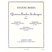 フルート教則：14の練習曲-アラベスク／ウジェーヌ・ボザ【教則輸入楽譜】