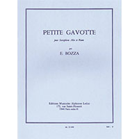 アルト・サクソフォーン＆ピアノ：小さなガヴォット／ウジェーヌ・ボザ【ソロ輸入楽譜】