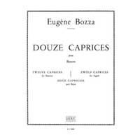 バスーン教則本：バスーンのための12のカプリス／ウジェーヌ・ボザ【ソロ輸入楽譜（教則）】