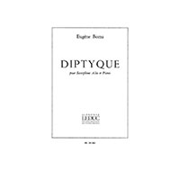 アルト・サクソフォーン＆ピアノ：ディプティック（スコアのみ）／ウジェーヌ・ボザ【ソロ輸入楽譜】