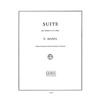 クラリネット＆ピアノ：クラリネットとピアノのための組曲（スコアのみ）／ウジェーヌ・ボザ【ソロ輸入楽譜】