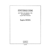 無伴奏フルート：インタールード（スコアのみ）／ウジェーヌ・ボザ【ソロ輸入楽譜】