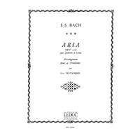 トロンボーン4重奏：G線上のアリア（スコアのみ）／ヨハン・ゼバスティアン・バッハ(ガイ・デタンク)【アンサンブル輸入楽譜】