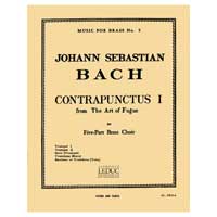 金管5重奏：フーガの技法 BWV 1080 - コントラプンクトゥス I／ヨハン・セバスティアン・バッハ（ロバート・キング）【アンサンブル輸入楽譜】