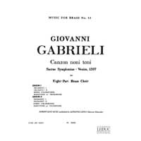 金管8重奏：第9旋法による8声のカンツォン／アンドレア・ガブリエリ【アンサンブル輸入楽譜】
