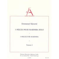 マリンバ独奏：マリンバソロのための5つの作品　Vol.4／エマニュエル・セジョルネ【ソロ輸入楽譜】