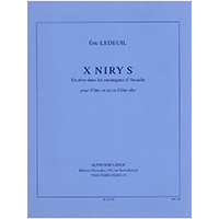 無伴奏フルートorアルト・フルート：X NIRY S／エリック・ルドゥイユ【ソロ輸入楽譜】