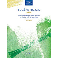 クラリネット＆ピアノ：アリア／ウジェーヌ・ボザ【ソロ輸入楽譜】