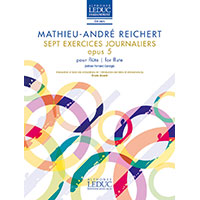 7つの日課練習曲 OP．5／マテュー＝アンドレ・ライヒェルト【ソロ（教則）輸入楽譜】