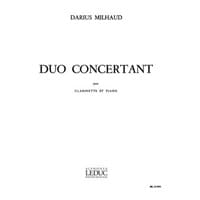 クラリネット＆ピアノ：デュオ・コンチェルタンテ(協奏的二重奏曲) Op. 351／ダリウス・ミヨー【ソロ輸入楽譜】