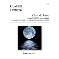 フルート五重奏：月の光（「ベルガマスク組曲」より）／クロード・ドビュッシー(グトルン・ヒンツェ)【アンサンブル輸入楽譜】
