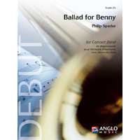 ベニーのためのバラード（バラード・フォー・ベニー）【小編成】／フィリップ・スパーク【吹奏楽輸入楽譜】