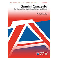 トランペット(コルネット）、ユーフォニウム＆ピアノ：ジェミニ・コンチェルト／フィリップ・スパーク【デュオ輸入楽譜】