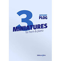 ホルン＆ピアノ：3つの小品／アンソニー・プログ【ソロ輸入楽譜】
