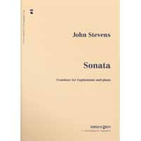 トロンボーン（ユーフォニアム）＆ピアノ：ソナタ（全3楽章）／ジョン・スティーブンス【ソロ輸入楽譜】