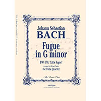 バリ・テューバ4重奏：フーガ ト短調 BWV 578（パート譜のみ）／ヨハン・ゼバスティアン・バッハ(マイケル・フォーブス)【アンサンブル輸入楽譜】