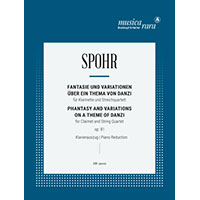 クラリネット＆ピアノ：ダンツィの主題による幻想曲と変奏曲 Op.81（ピアノ・リダクション版）／ルイ・シュポア【ソロ輸入楽譜】
