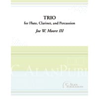 木打3重奏：フルート、クラリネットと打楽器のためのトリオ／ジョー・ムーア3世【アンサンブル輸入楽譜】