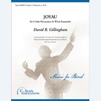 ジョワイオー（打楽器6重奏とバンド）／デイヴィッド・ギリングハム【吹奏楽輸入楽譜】