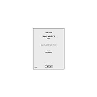 バス・クラリネット＆ピアノ：コル・ニドライ Op. 47／マックス・ブルッフ(マルコム・カッツェン)【ソロ輸入楽譜】
