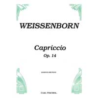 バスーン＆ピアノ：カプリッチョ（奇想曲）op.14／ユリウス・ワイセンボーン（ヴァイゼンボーン）【ソロ輸入楽譜】