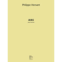 無伴奏バスーン：アイアス／フィリップ・エルサン【ソロ輸入楽譜】