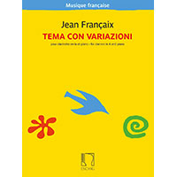 クラリネット＆ピアノ：主題と変奏／ジャン・フランセ【ソロ輸入楽譜】