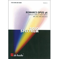 ロマンスOp.36（ホルン・フィーチャー）／カミーユ・サン＝サーンス(ヴィル・ファンデルベーク)【吹奏楽輸入楽譜】