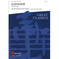 ガイーヌ（4つの抜粋）（スコアのみ）／アラム・ハチャトゥリアン(ウィル・ヴァン・デル・ビーク)【吹奏楽輸入楽譜】