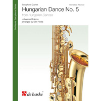 サクソフォーン4重奏：ハンガリー舞曲第5番／ヨハネス・ブラームス【アンサンブル輸入楽譜】