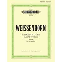 バスーン教則本：初級者のためのバスーン練習曲 Op.8 第2巻／ユリウス・ヴァイセンボーン【ソロ輸入楽譜（教則）】