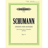 ホルン（オーボエ）：アダージョとアレグロ 変イ長調 Op.70／ロベルト・シューマン【ソロ輸入楽譜】