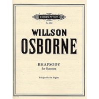 無伴奏バスーン：無伴奏バスーンのための狂詩曲／ウィリアム・オスボーン【ソロ輸入楽譜】