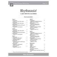 5パート+打楽器：Rhythmania!（スコアのみ）／キャロル・ブリティン・チェンバース【フレキシブルアンサンブル輸入楽譜】