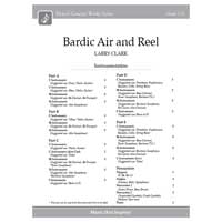 5パート+打楽器：Bardic Air and Reel（スコアのみ）／ラリー・クラーク【フレキシブルアンサンブル輸入楽譜】