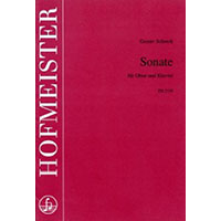 オーボエ＆ピアノ：オーボエ・ソナタ Op.13／グスタフ・シュレック【ソロ輸入楽譜】