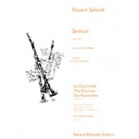 クラリネット6重奏：クラリネット六重奏曲 作品128 （スコアのみ）／フローラン・シュミット【アンサンブル輸入楽譜】