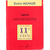 クラリネット＆ピアノ：カプリス／ダリウス・ミヨー【ソロ輸入楽譜】