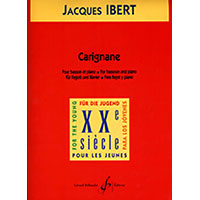 バスーン＆ピアノ：カリニャーン／ジャック・イベール【ソロ輸入楽譜】