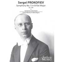 交響曲第5番 変ロ長調 Op.100（スコアのみ）／セルゲイ・プロコフィエフ（マーク・ロジャース）【吹奏楽輸入楽譜】