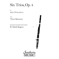 ファゴット3重奏：6つの三重奏曲／ユリウス・ワイセンボーン（R.マーク・ロジャース）【アンサンブル輸入楽譜】