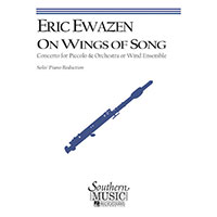 ピッコロ＆ピアノ：オン・ウィングス・オブ・ソング（歌の翼に）／エリック・イウェイゼン【ソロ輸入楽譜】