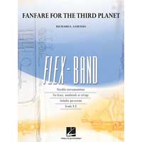 5パート+打楽器：第3惑星のためのファンファーレ／リチャード・L・ソーシード【フレキシブルアンサンブル輸入楽譜】