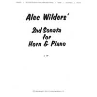 ホルン＆ピアノ：ホルン・ソナタ第2番／アレック・ワイルダー【ソロ輸入楽譜】