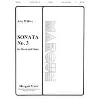 ホルン＆ピアノ：ホルン・ソナタ第3番／アレック・ワイルダー【ソロ輸入楽譜】