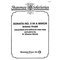 テューバ&ピアノ：ソナタ 第3番 イ短調／アントニオ・ヴィヴァルディ(ウィンストン・モリス)【ソロ輸入楽譜】