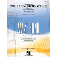 5パート＋打楽器：威風堂々 第1番より テーマ／エドワード・エルガー(ロバート・ロングフィールド、クレア・グランドマン)【フレキシブルアンサンブル輸入楽譜】