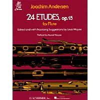 フルート教則本：24の練習曲 Op.15／カール・ヨアキム・アンデルセン（編集：ルイ・モイーズ）【ソロ輸入楽譜（教則）】